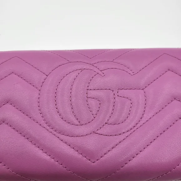 Gucci GG Marmont Continental Long Wallet Matelasse Leather..Authentic w/COA. - Picture 5 of 17